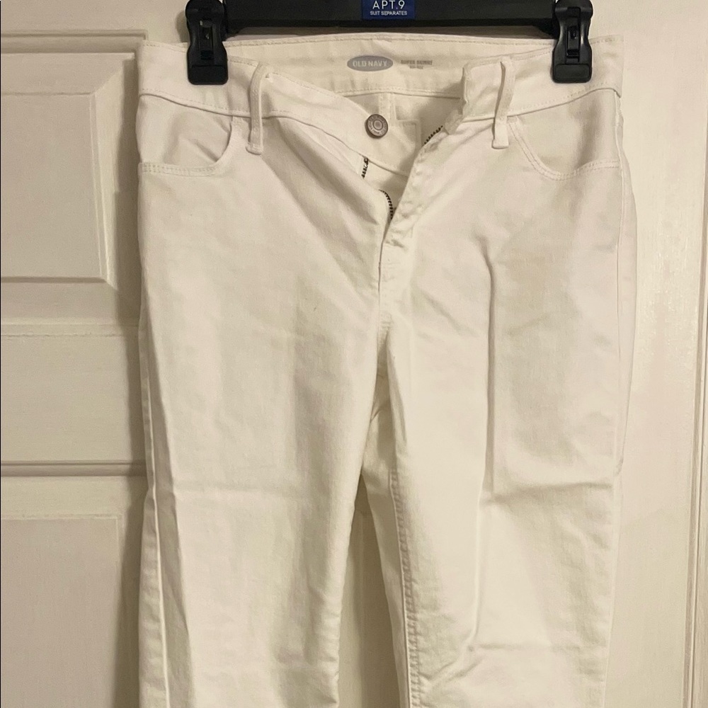 White old navy skinny jeans size 2 long